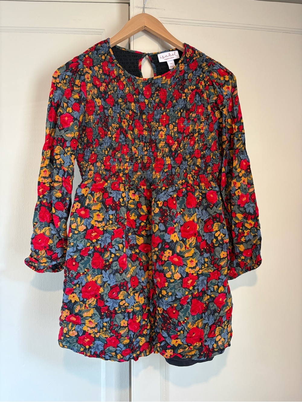 Isabel Maternity Long Sleeve Floral Blouse